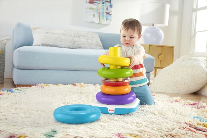 Piramida Fisher-Price Giant Rock-a-Stack 40 cm (0887961818994) - obraz 5