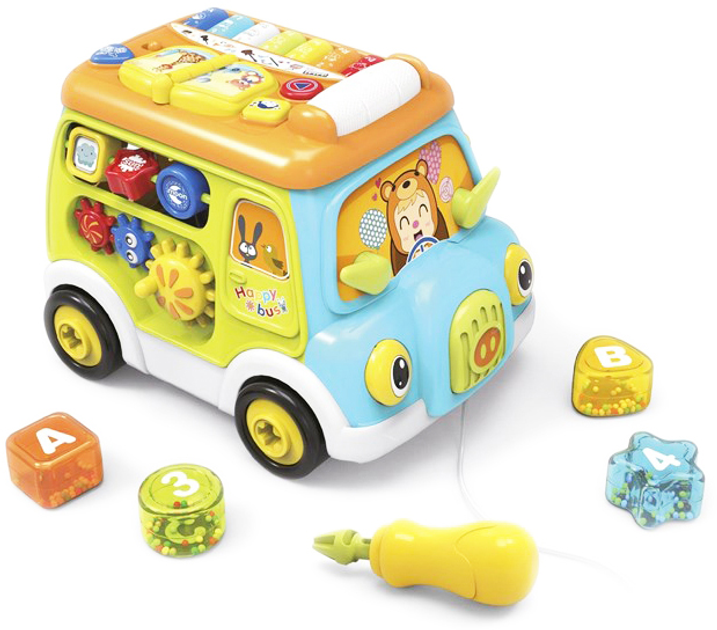 Zabawka edukacyjna Scandinavian Baby Products Activity Musical Bus (5712804017812) - obraz 1