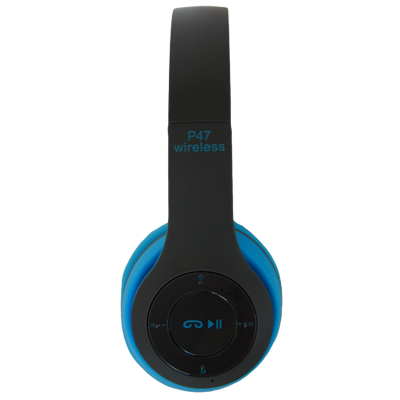 Беcпроводные наушники встроенный FM, MP3 P47 Bluetooth, Черный (IS33) - изображение 9