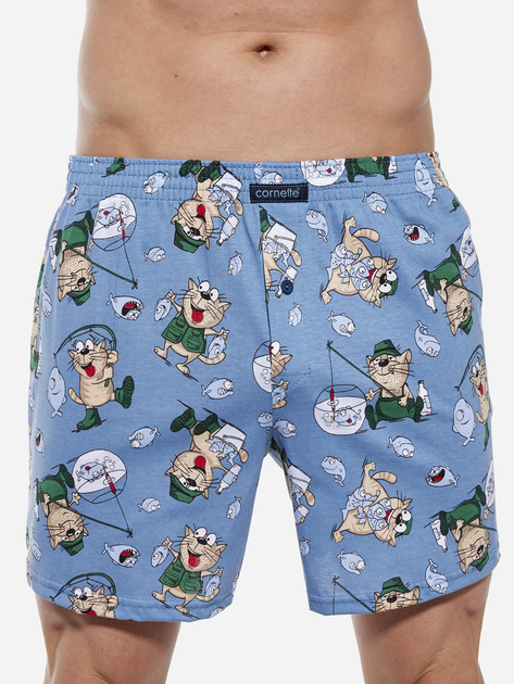 Трусы боксеры мужские Cornette Classic Кот-рыбак 011-150 A24 (3-5XL ...