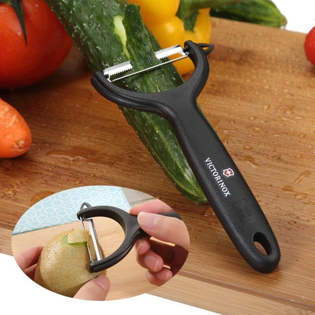 Овощечистка Victorinox Tomato and Kiwi Черная 7.6079 - Фото 2 Овощечистка Victorinox Tomato and Kiwi Черная 7.6079 - изображение 2