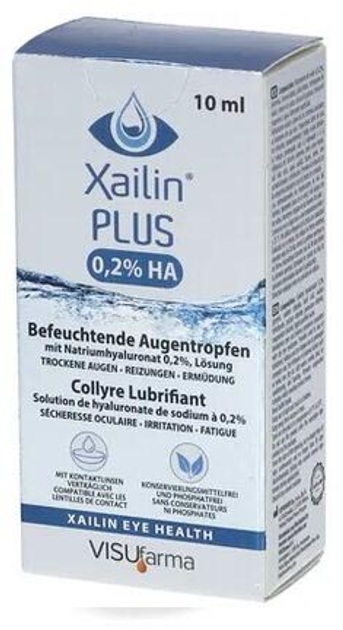 Płyn do oczu Visufarma Xailin Plus 0.2% 10 ml (5900741963297) - obraz 1