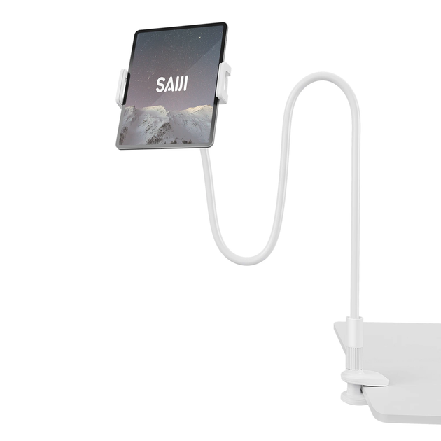 Гнучкий тримач для телефону, планшета з прищіпкою VHG Datura IS 100 см Flexible Mobile Tablet Holder White - изображение 2