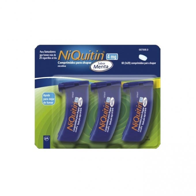 Таблетки против курения NiQuitin 4 mg Mint Flavor 3x20 таблеток (8470006878989) - изображение 1
