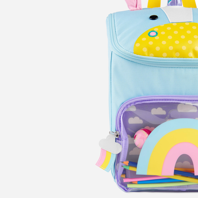Дитячий рюкзак Skip Hop Zoo Big Kid Backpack Єдиноріг 8 л Ліловий (195861223276) - зображення 4