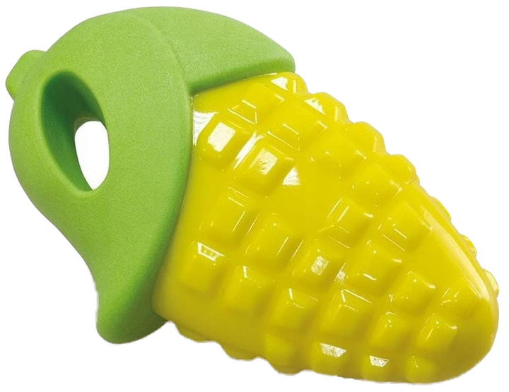 Zabawka dla psa Arquivet Kolba kukurydzy z piszczałką 14 cm (8435117831605) - obraz 1