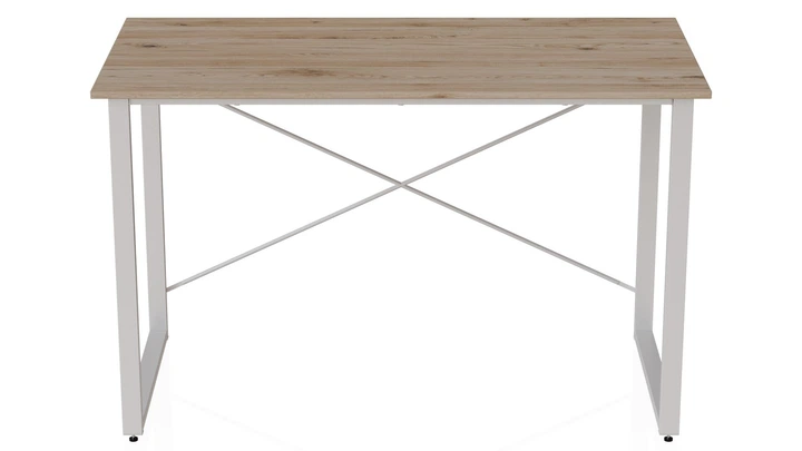 Компьютерный стол Ferrum-decor Дейв 75x140x60 белый ДСП Дуб Сан-Марино 16мм - Фото 3 Компьютерный стол Ferrum-decor Дейв 75x140x60 белый ДСП Дуб Сан-Марино 16мм - изображение 3