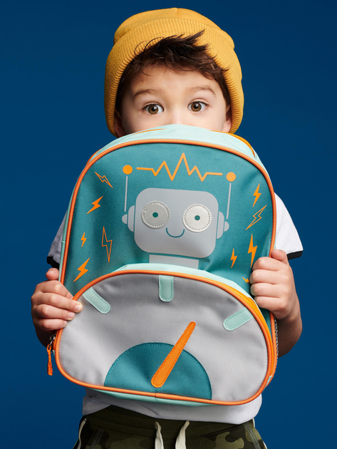 Dziecięcy plecak Skip Hop Spark Style Little Kid Backpack Robot 8 l Wielokolorowy (195861223207) - obraz 3