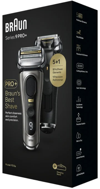 Golarka elektryczna Braun Series 9 Pro+ 9515s Metal szlachetny (218030) - obraz 8