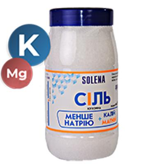 Соль с калием и магнием и низким содержанием натрия SOLENA помол№1 - изображение 1