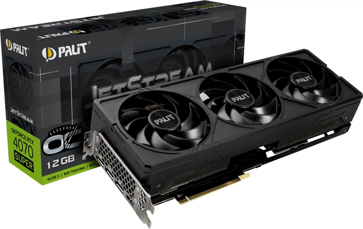 Видеокарта Palit PCI-Ex GeForce RTX 4070 Super JetStream OC 12GB