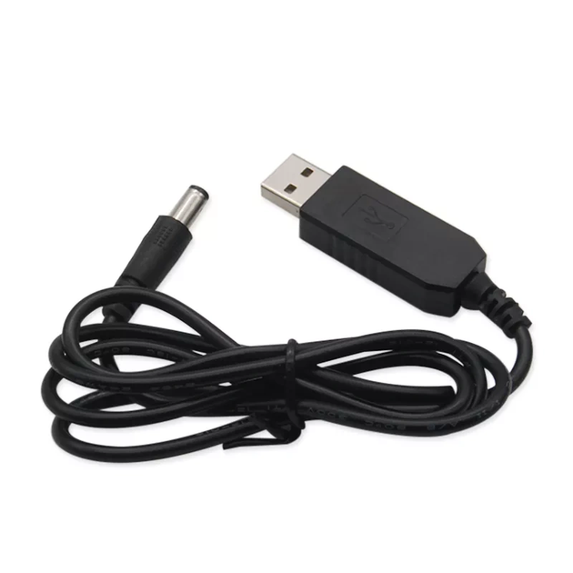 Кабель перехідник USB - 5.5x2.1мм 1м, 5-9В для живлення роутера модему (PE5U45) - зображення 6