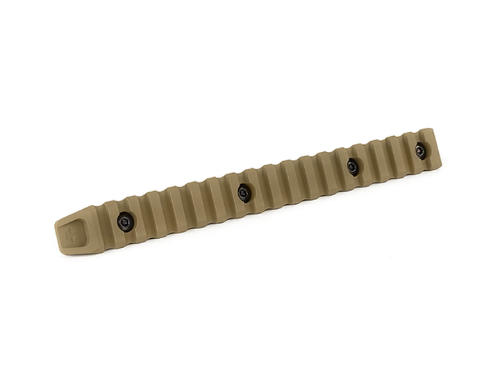 Планка Пикатинни КРУК CRC 9011 Coyote Tan на 18 слотов с креплением M-Lok - изображение 1