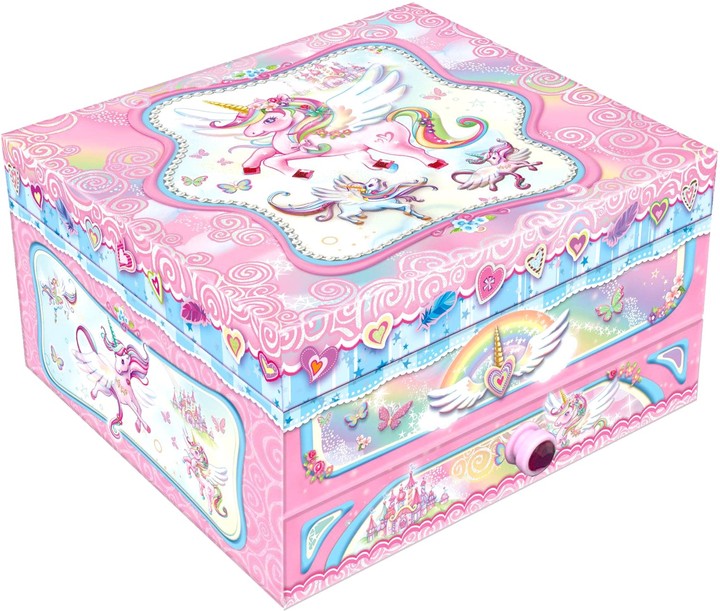 Muzyczna szkatułka Pulio Pecoware Unicorn z szufladką (5907543779521) - obraz 1