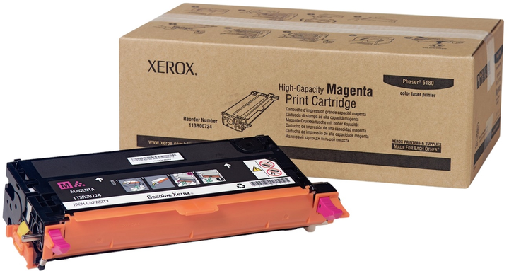 Тонер-картридж Xerox Phaser 6180 Magenta (95205426687) - зображення 1