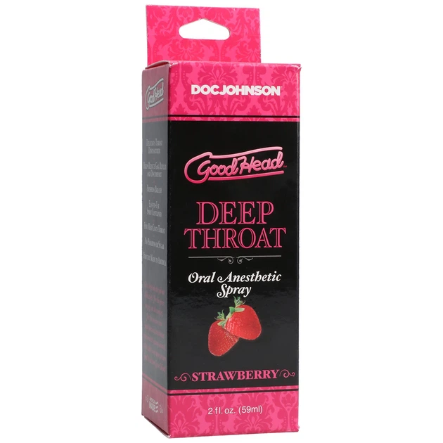Спрей для орального секса Глубокая Глотка Doc Johnson GoodHead Deep Throat Spray – Sweet Strawberry Клубника (59 мл) - Фото 3 Спрей для орального секса Глубокая Глотка Doc Johnson GoodHead Deep Throat Spray – Sweet Strawberry Клубника (59 мл) - изображение 3