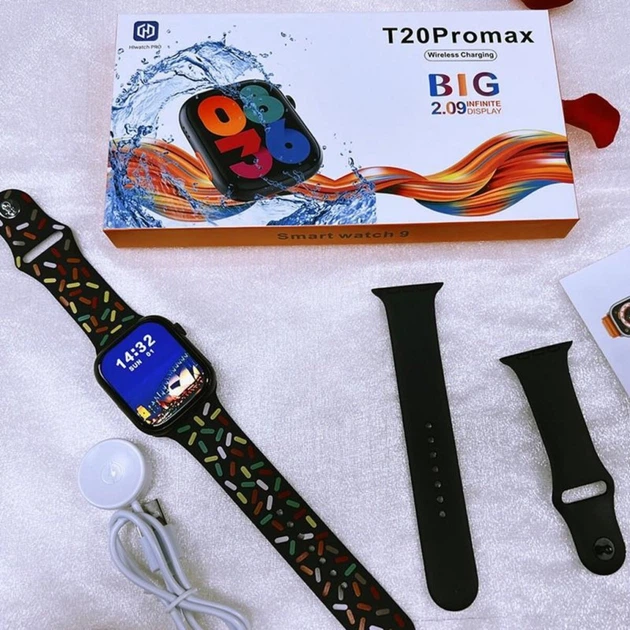 Смарт-годинник BIG T20 Pro Max IP67+GPS Black (BIGXT20PBlack) - изображение 2