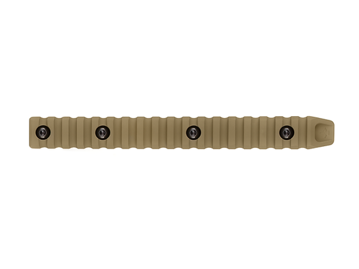 Планка Пикатинни КРУК CRC 9011 Coyote Tan на 18 слотов с креплением M-Lok - изображение 2