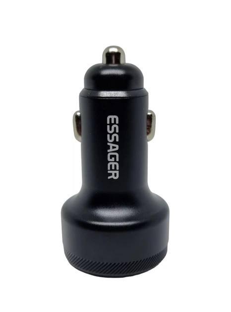 Автомобильное зарядное устройство с быстрой зарядкой Essager Car Charger USB А + 2Type-C 105W Металл (80022) - Фото 5 Автомобильное зарядное устройство с быстрой зарядкой Essager Car Charger USB А + 2Type-C 105W Металл (80022) - изображение 5