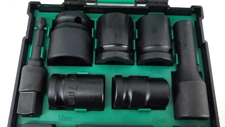 Набір ударних торцевих головок 7 од. 13, 17, 19, 21, 24 мм 1/2" HiKOKI 40030025 - зображення 3