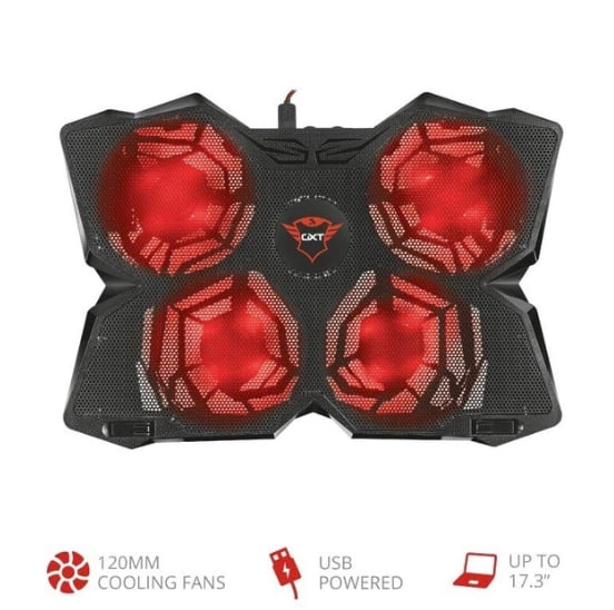 Підставка для ноутбука Trust GXT278 YOZU COOLING (17.3") RED LED BLACK (20817_TRUST) - изображение 3