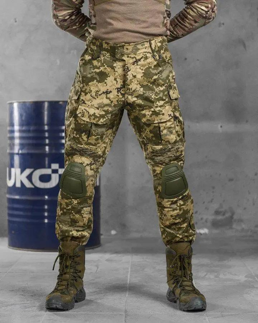 Тактичні весняні чоловічі штани з наколінниками G3 XL піксель (56450) - зображення 1