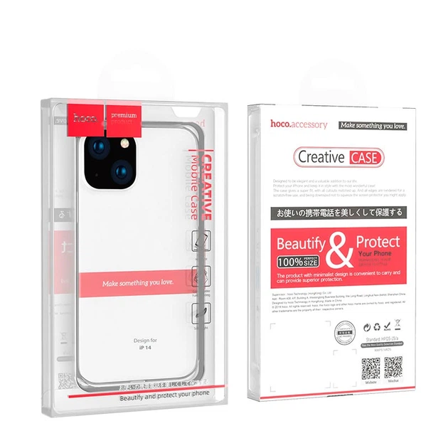 Чохол HOCO для iPhone 14 Light series TPU case - Фото 2 Чохол HOCO для iPhone 14 Light series TPU case - изображение 2