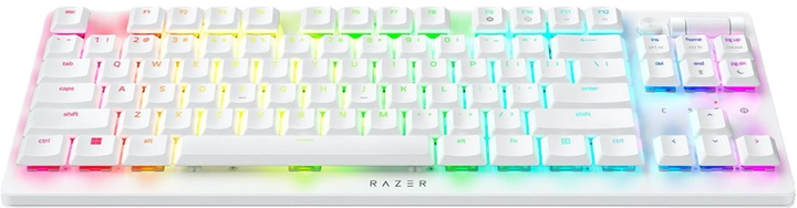 Klawiatura bezprzewodowa Razer DeathStalker V2 Pro TKL Red Switch US White (RZ03-04373500-R3M1) - obraz 2