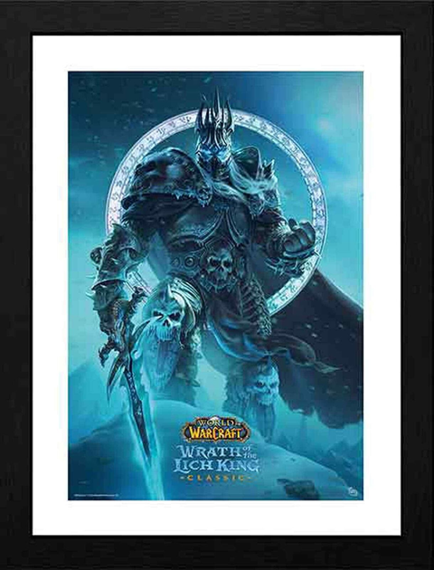Plakat ABYstyle World Of Warcraft Framed print Lich King (30x40) (3665361100874) - obraz 1