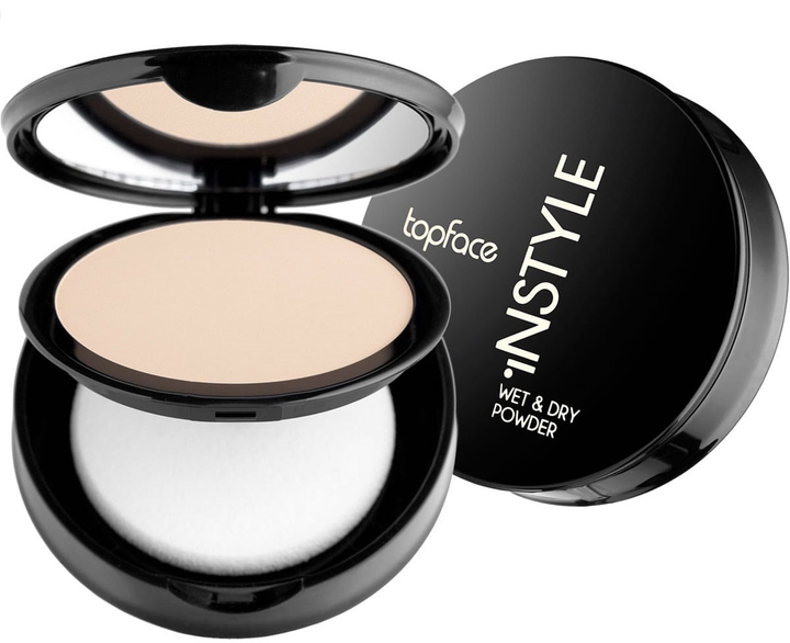 Puder do twarzy Topface Instyle Wet&Dry Powder do stosowania na mokro i sucho 002 10 g (8681217220508) - obraz 1