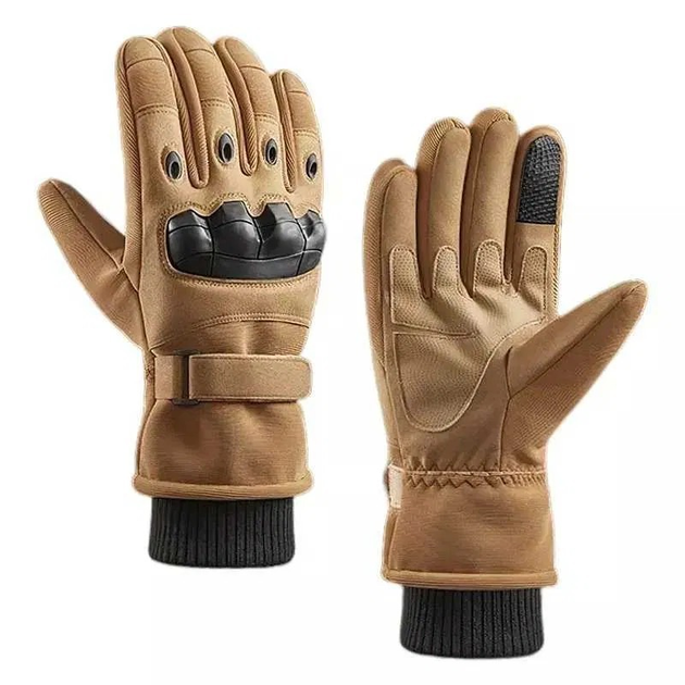Зимові тактичні рукавички Койот XL 24-25 см. - зображення 1