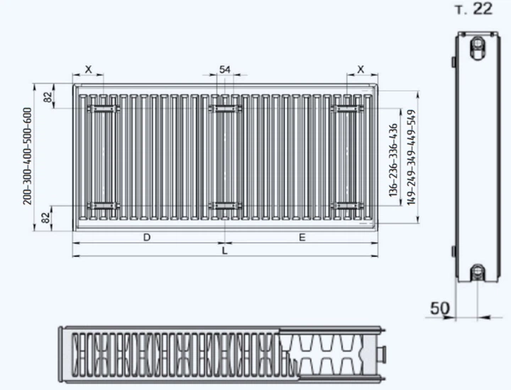 Радиатор TERRA TEKNIK 22 300х500 - изображение 5
