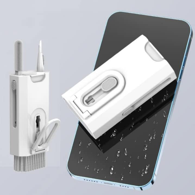 Багатофункціональний набір VHG Q8 White 8в1 для електроніки та аксесуарів. Multifunctional Cleaning Brush - изображение 5