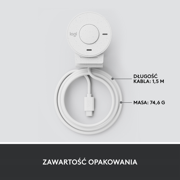 Kamera internetowa Logitech Brio 300 FHD biała (960-001442) - obraz 9