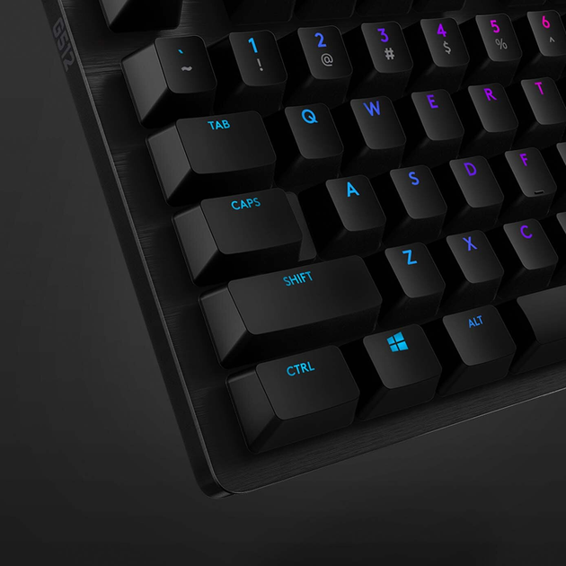 Клавіатура провідна Logitech G512 Carbon Lightsync RGB GX Red USB Black (920-009370) - зображення 11