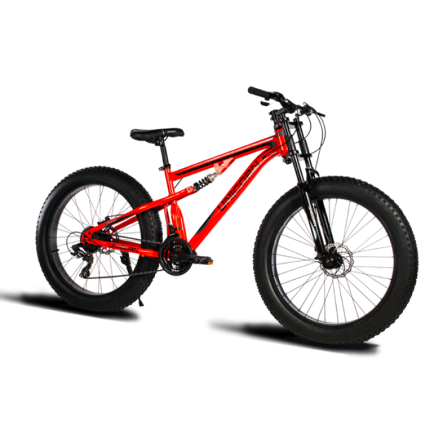 Велосипед FatBike Godzilla+ Unicorn 26 Колесо 17 Рама Красный - Фото 2 Велосипед FatBike Godzilla+ Unicorn 26 Колесо 17 Рама Красный - изображение 2