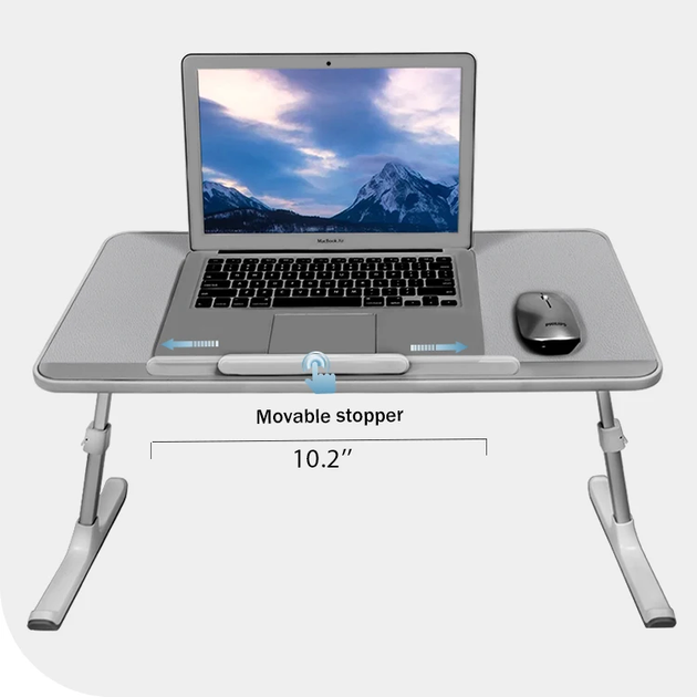 Столик ноутбука VHG AL33 600×330 Grey, Laptop Table - зображення 3