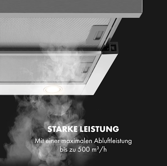 Вытяжка Klarstein Mariana 60 60см 500 м³/ч с плоским экраном - изображение 6