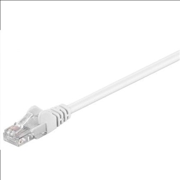 Патч-корд Goobay 68502 Cat 5e U-UTP 10 м Білий (4040849685026) - зображення 1