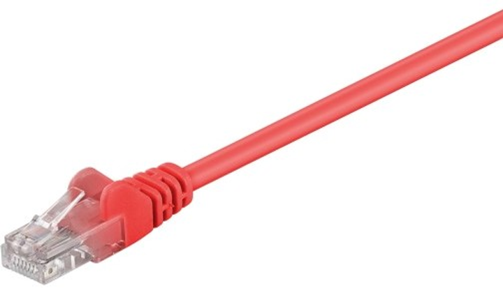 Патч-корд Goobay 95561 Cat 5e U/UTP 1.5 м Червоний (4040849955617) - зображення 1