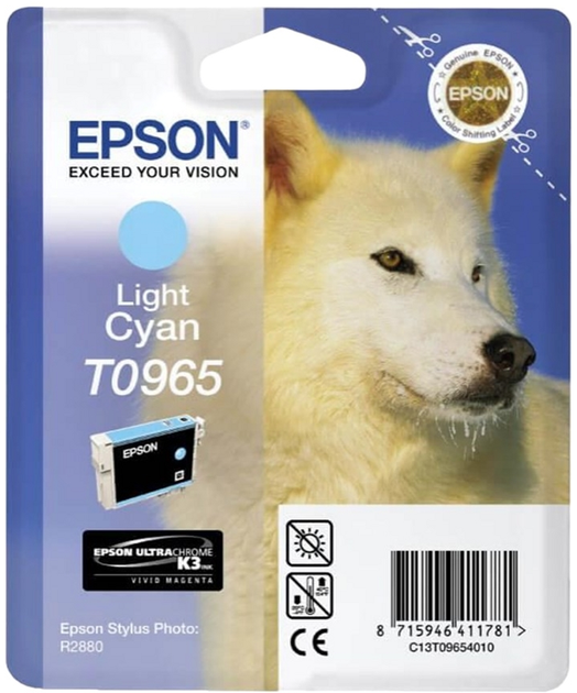 Tusz Epson Stylus Photo R2880 Light Cyan (C13T09654010) - obraz 1