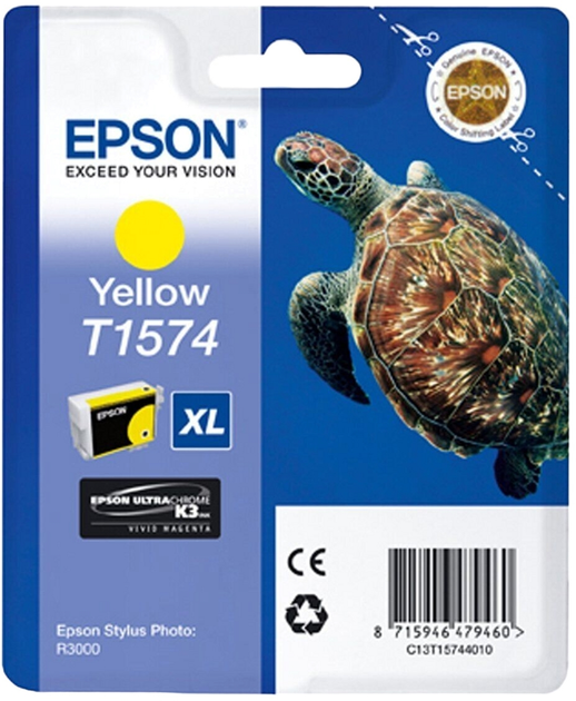 Картридж Epson Stylus Photo R3000 Yellow (C13T15744010) - зображення 1