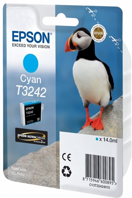 Tusz Epson T3242 Cyan (C13T32424010) - obraz 1
