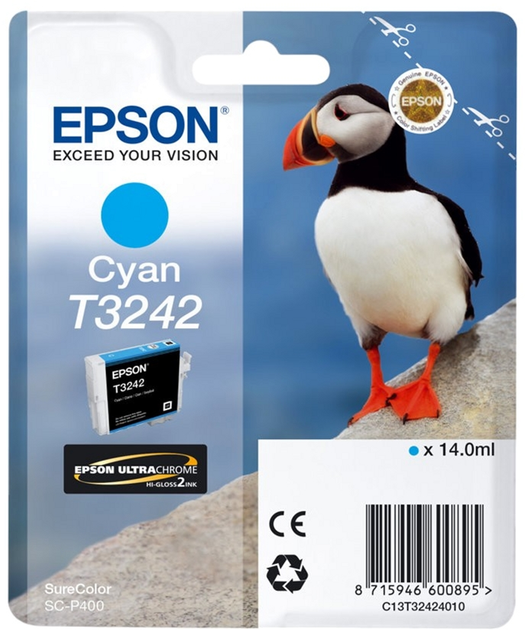 Tusz Epson T3242 Cyan (C13T32424010) - obraz 2