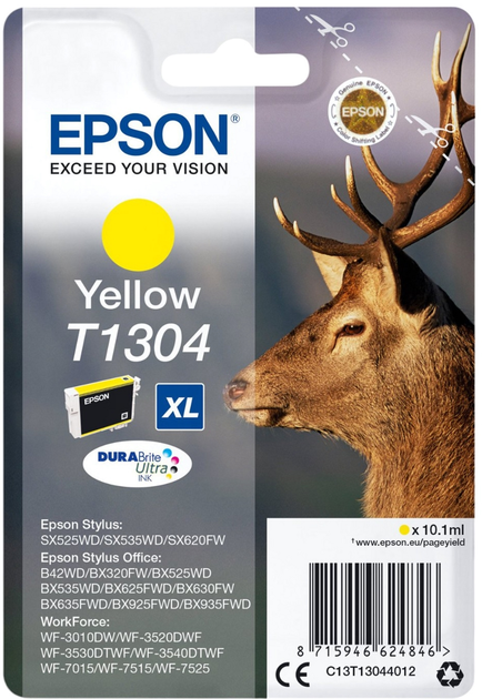 Картридж Epson T1304 XL Yellow (C13T13044012) - зображення 1