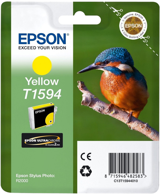 Картридж Epson Stylus Photo R2000 Yellow (C13T15944010) - зображення 1