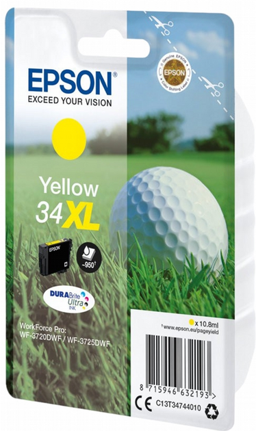 Картридж Epson 34XL Yellow (C13T34744010) - зображення 2