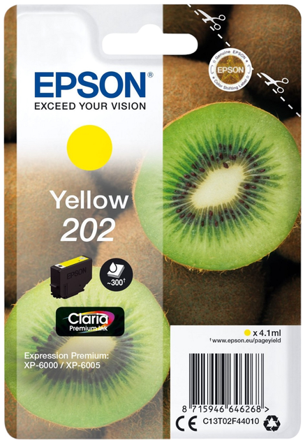 Картридж Epson 202 Yellow (C13T02F44010) - зображення 1