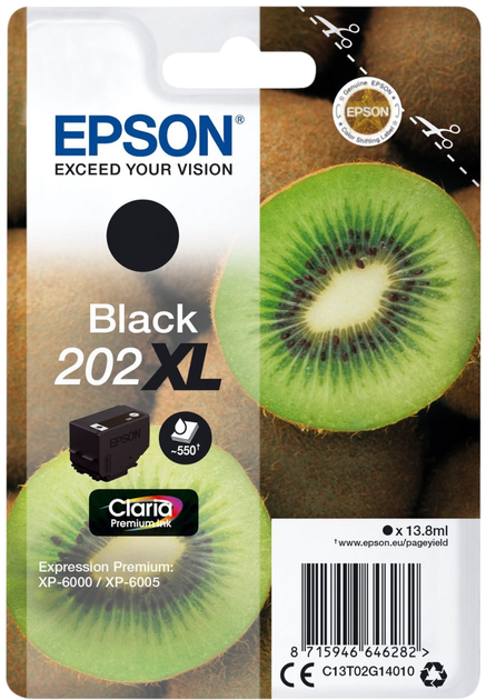 Картридж Epson 202XL Black (C13T02G14010) - зображення 1