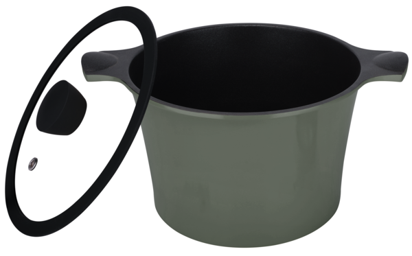 Кастрюля Ringel Zitrone Olive 5.8 л (RG-2108-24/2/OL) - Фото 3 Кастрюля Ringel Zitrone Olive 5.8 л (RG-2108-24/2/OL) - зображення 3